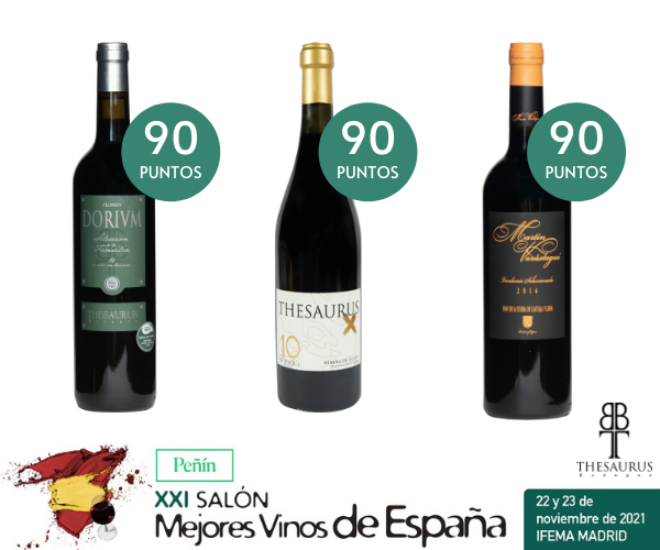 Bodegas Thesaurus presentará tres de sus vinos en el XXI Salón de los Mejores Vinos de España